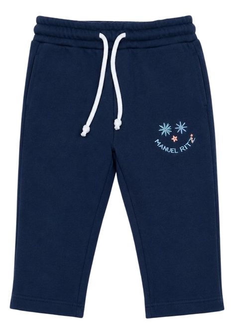 Pantalone neonato in misto viscosa Manuel Ritz | 4490BLU